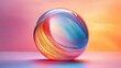 © Juan - Colorful glass sphere with abstract swirls