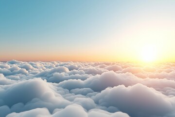 Wall Mural - the sky is filled with clouds and the sun is shining brightly