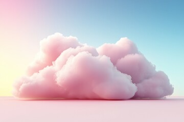 Wall Mural - large pink cloud in the sky
