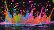 fountain in the night