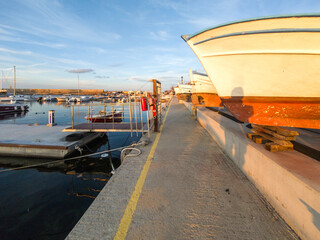 Wall Mural - Sunset view of the port of Sozopol, Bulgaria