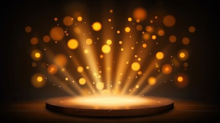 Wall Mural - brighten your holiday with a stunning glow light effect. perfect for christmas designs, add a festiv