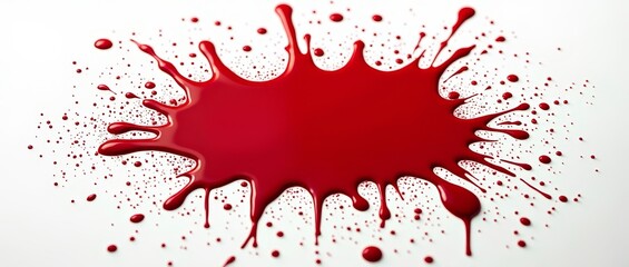 A dark red, viscous liquid that is often associated with violence or injury