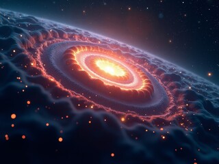 a massive star collapsing into a black hole