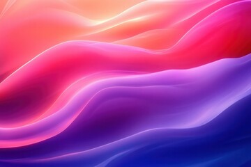 Poster - Abstract Colorful Waves Background with Pink and Blue Gradients