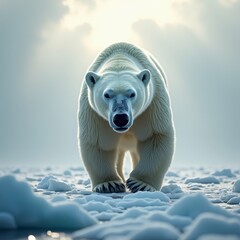 Canvas Print - Majestic Arctic wanderer, symbol of strength and resilience