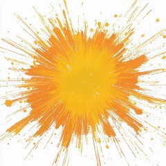 Aufkleber - Abstract Expressionism Sunburst Pattern Design Element for Graphic Resources