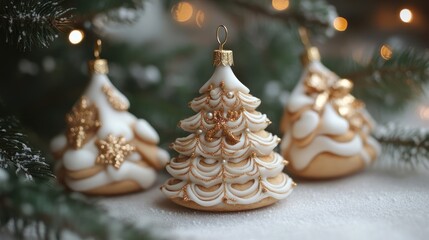 Wall Mural - Edible Christmas tree ornaments