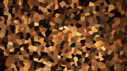 Wall Mural - Brown abstract polygonal mosaic background. Mosaic pattern. 