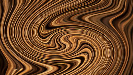 Wall Mural - Brown abstract background with wavy lines