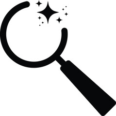 Wall Mural - ai search icon. searching analysis by machine learning. artificial intelligence technology. search m