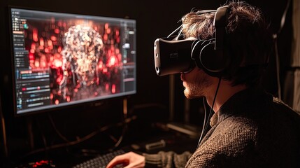 An AI developer closely monitors and tests the movements 