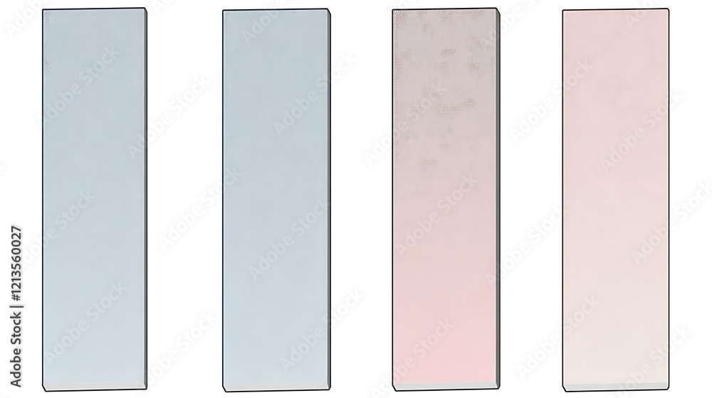 Four rectangular samples showing color variations. Stock Illustration ...