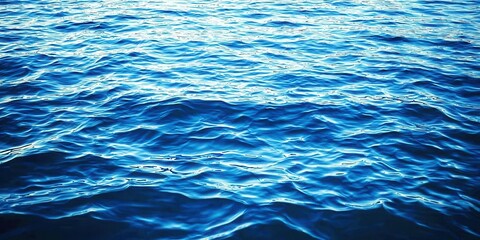 Poster - The water is blue and calm