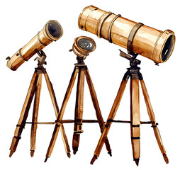 exploring celestial wonders telescopes astronomy observation nature outdoor artistic view