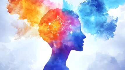 Wall Mural - symbolic representation of holistic health featuring interconnected icons of medicine science mindfu
