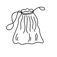 drawstring bags vector