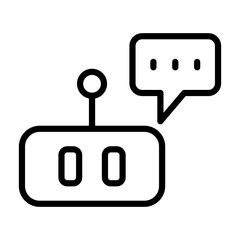 Wall Mural - Chatbot Icon