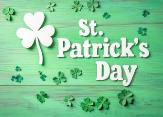 Wall Mural - happy st patrick day