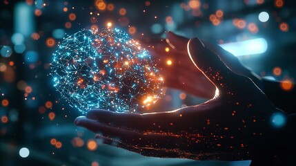 AI Artificial Intelligence: Businessman Using