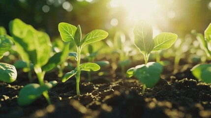 Canvas Print - Plants in Dirt