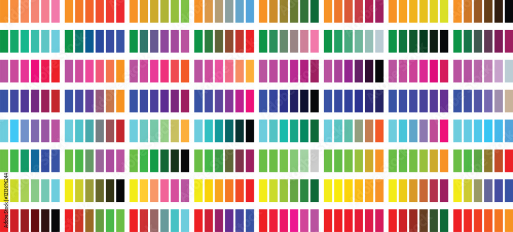 Color Chart. Swatch book. Color Palette. Color Template Chart for your ...