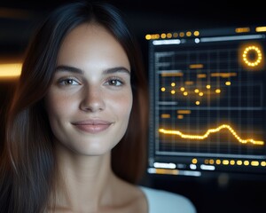 Leinwandbilder - Data-Driven Insights A Focus on Clarity and Relevance