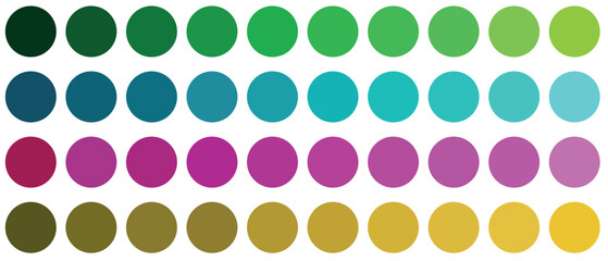 Colorful trendy color palettes flat template and color chart background, Collection palette of color swatches for web design. Vector Illustration. EPS 10 