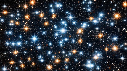 Wall Mural - a mesmerizing starry night sky brimming with twinkling stars illuminates a stunning cosmos of deep b