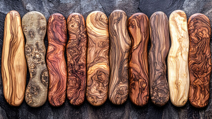 Canvas Print - Unique Olive Wood Crafts: Handcrafted Wooden Art for Home Decor