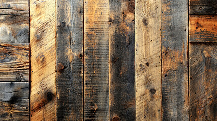 Canvas Print - Rustic Wooden Texture: Aged Weathered Planks Background. Perfect for vintage, country, and home decor projects.