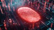 © vanzerim - Digital Fingerprint ID Scan in Cyber Circuit Background
