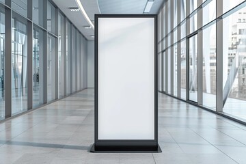High Detail Visual of Indoor Stand Banner Mockup Design