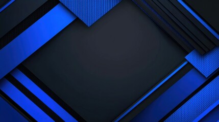 Wall Mural - modern blue background with bold graphics for design, featuring white space in the center for text. 