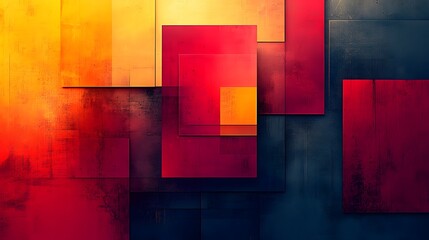 Canvas Print - vibrant geometric abstract pattern with colorful cubes and shapes as background