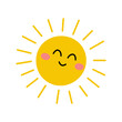 © SmartArtStudio - A Cheerful and Colorful Cartoon Sun Featuring a Smiling Face Full of Joy and Life