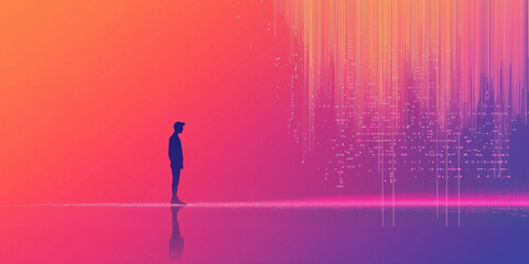 Software development, digital technology concept. Software developer, coding web banner or background	
