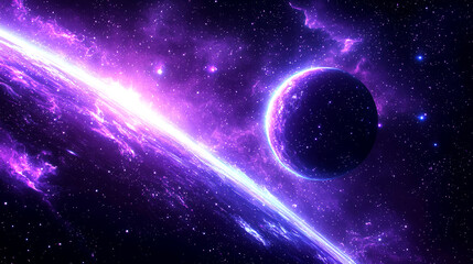 Wall Mural - Cosmic Wonder: A Journey Through Vibrant Nebulae and Celestial Bodies