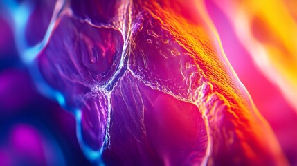 Wall Mural - vibrant abstract textures reveal colorful organic forms. this mesmerizing design embodies the interp