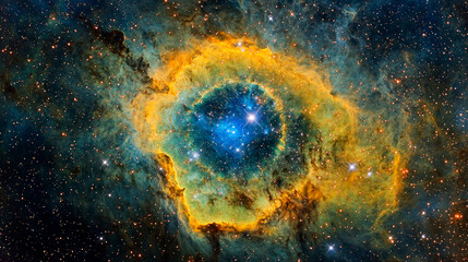 Wall Mural - Cosmic Nebula: A breathtaking view into the vast expanse of space, showcasing vibrant colors and celestial wonders.