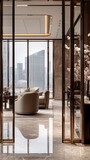 Luxury Apartment with Panoramic City View and Modern Interior Design
