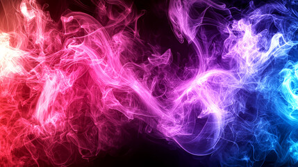 Wall Mural - Abstract Colorful Smoke: Vibrant, Dreamlike, and Ethereal Digital Art