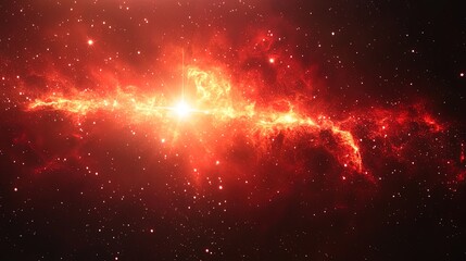 red space galaxy background star clusters shining