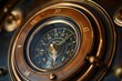 © juliars - Close up of a vintage clock face with golden accents, evoking a sense of nostalgia and the relentless passage of time