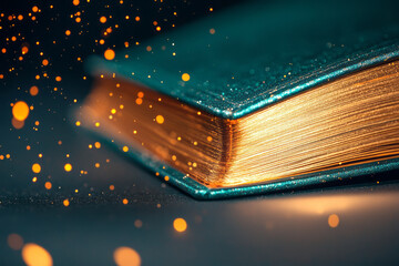 Aufkleber - magic book and lights