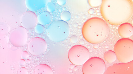 Aufkleber - A stunning macro photograph of effervescent beauty tablets fizzing in water, with bubbles and light reflections creating a mesmerizing and dynamic background,