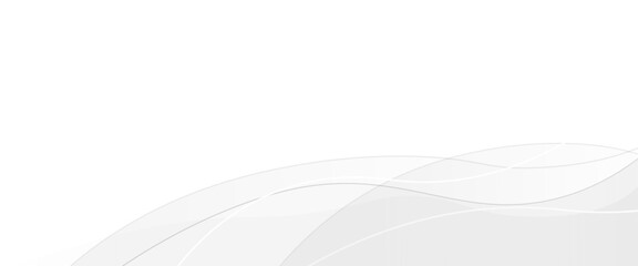 Vector minimal geometric white light banner background abstract design.