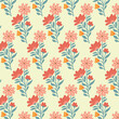 © Riva - Seamless botanical wildflowers pattern. Abstract botany flowers background. style for fabric, banners, wallpaper.