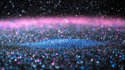 Wall Mural - vibrant galaxy of glitter: a dreamy and magical abstract background