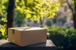 © Vision Glow - cardboard box package moving transportation delivery, Generative AI